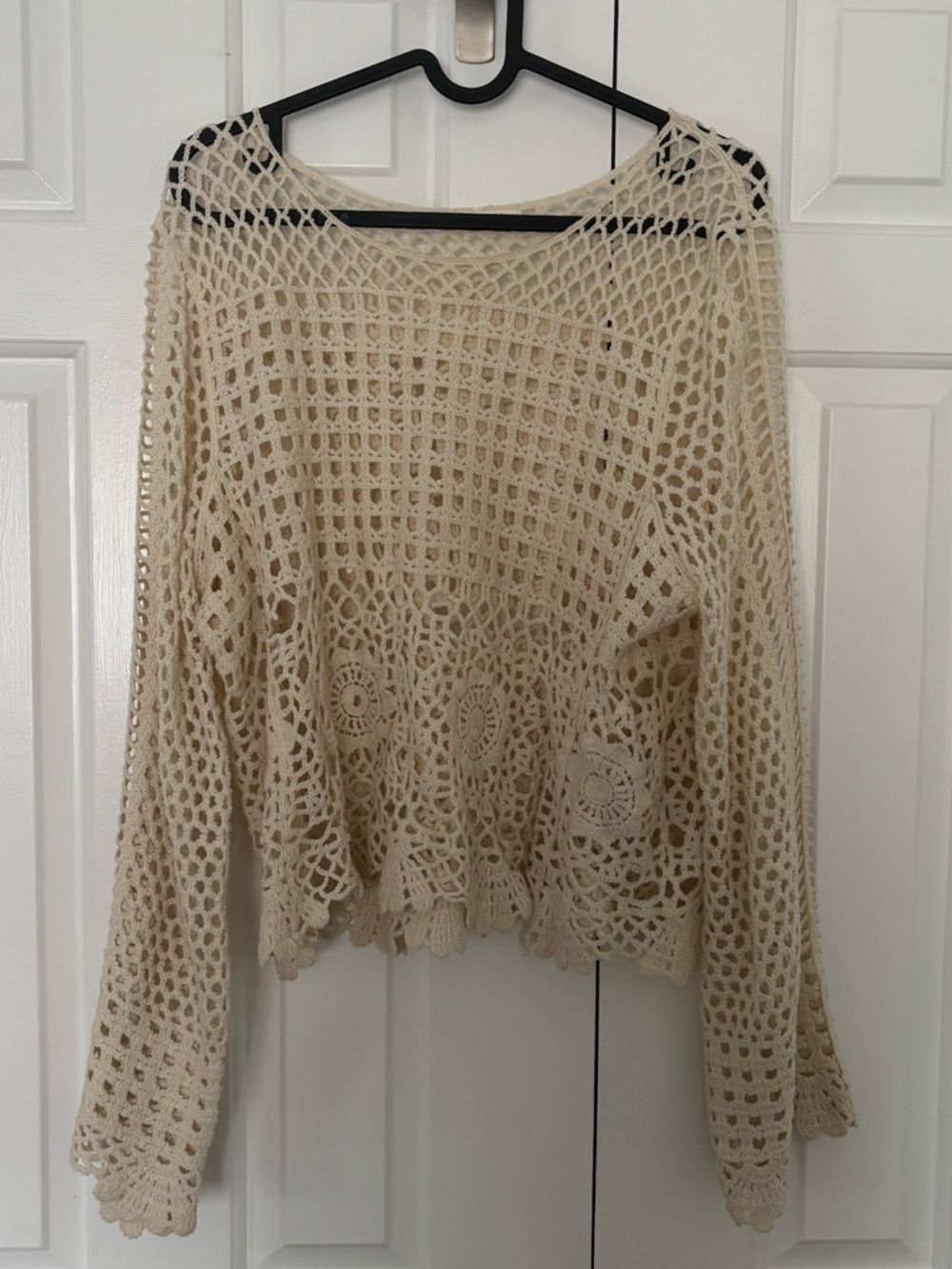 Cream Woven Top
